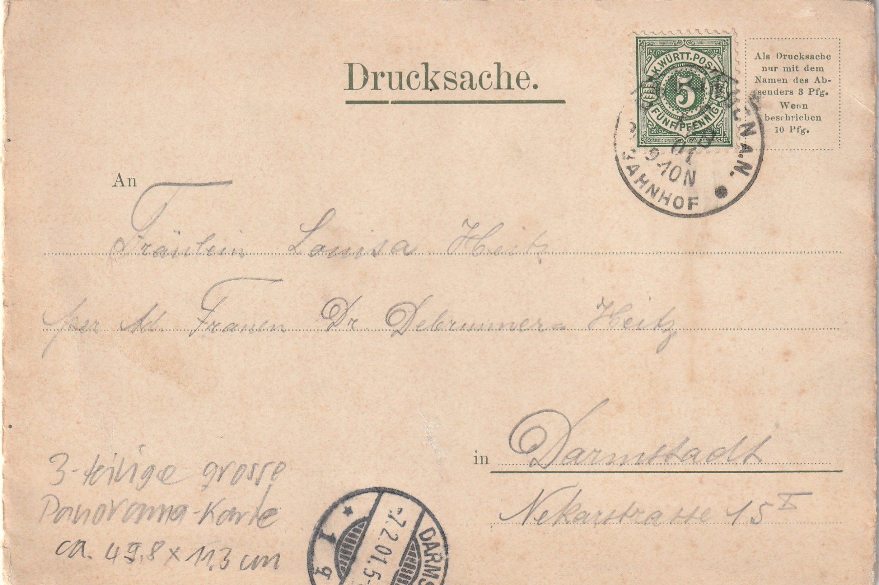 Ansichtskarten: Deutsches Reich Esslingen 3-teilig – Gebraucht aus Rorschacherberg von fratovi2 3