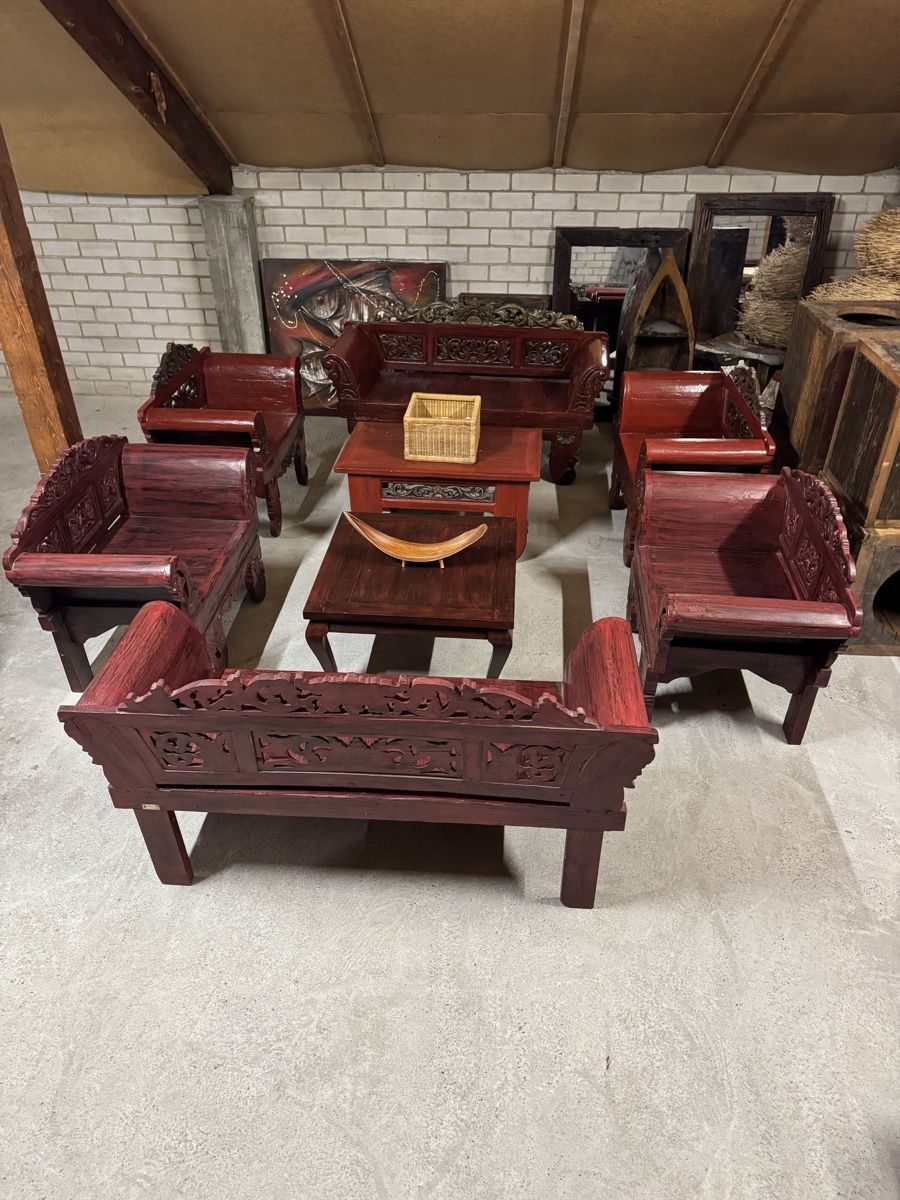 Divani: Holz Sofagarnitur, 3-teilig, Asiatisch, Top Zustand! – Usato da Muttenz venduto da far_8vzh