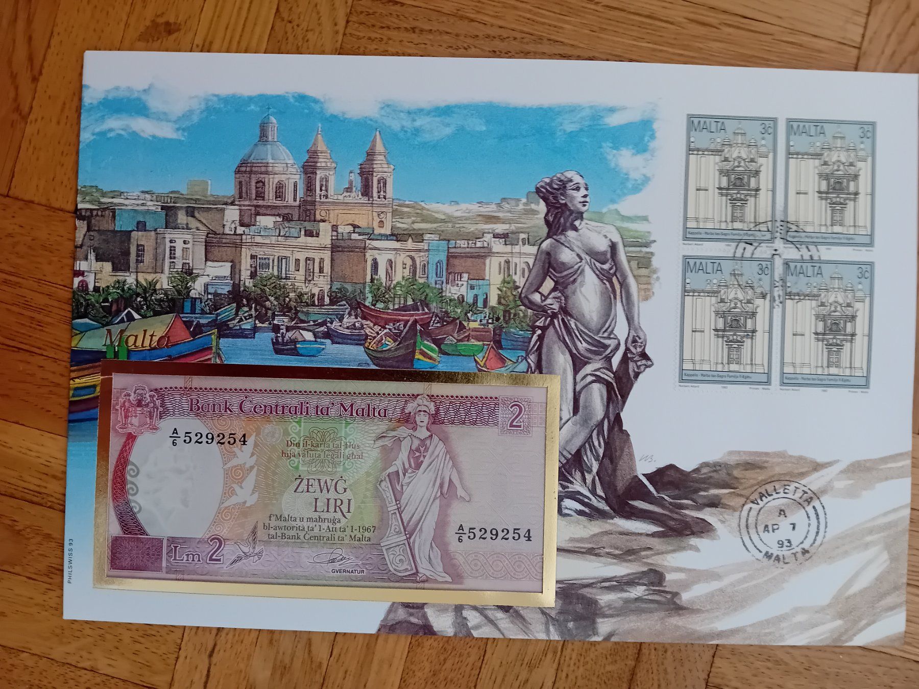 Billets de banque: Banknotenbrief Malta – Neuf avec emballage d'origine à Muralto par Alex1912