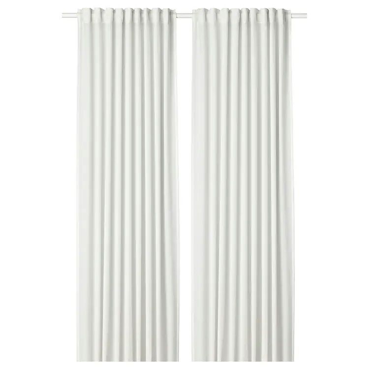 Coppia Tende Hilja Ikea 145x300cm - Tende Trasparenti 100% Poliestere Bianche, Per Interni