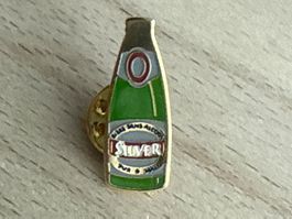 Pin Silver Bier Flasche