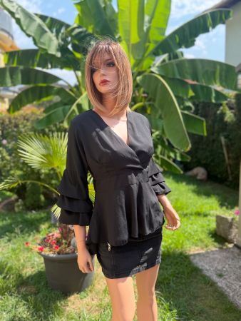 Elegante Abend Bluse (Gr. 38) AX Paris - Neuwertig