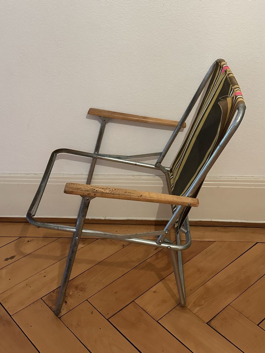 Chaises: Campingstuhl Vintage DEFEKT – Défectueux à Zürich par Lux2020 3
