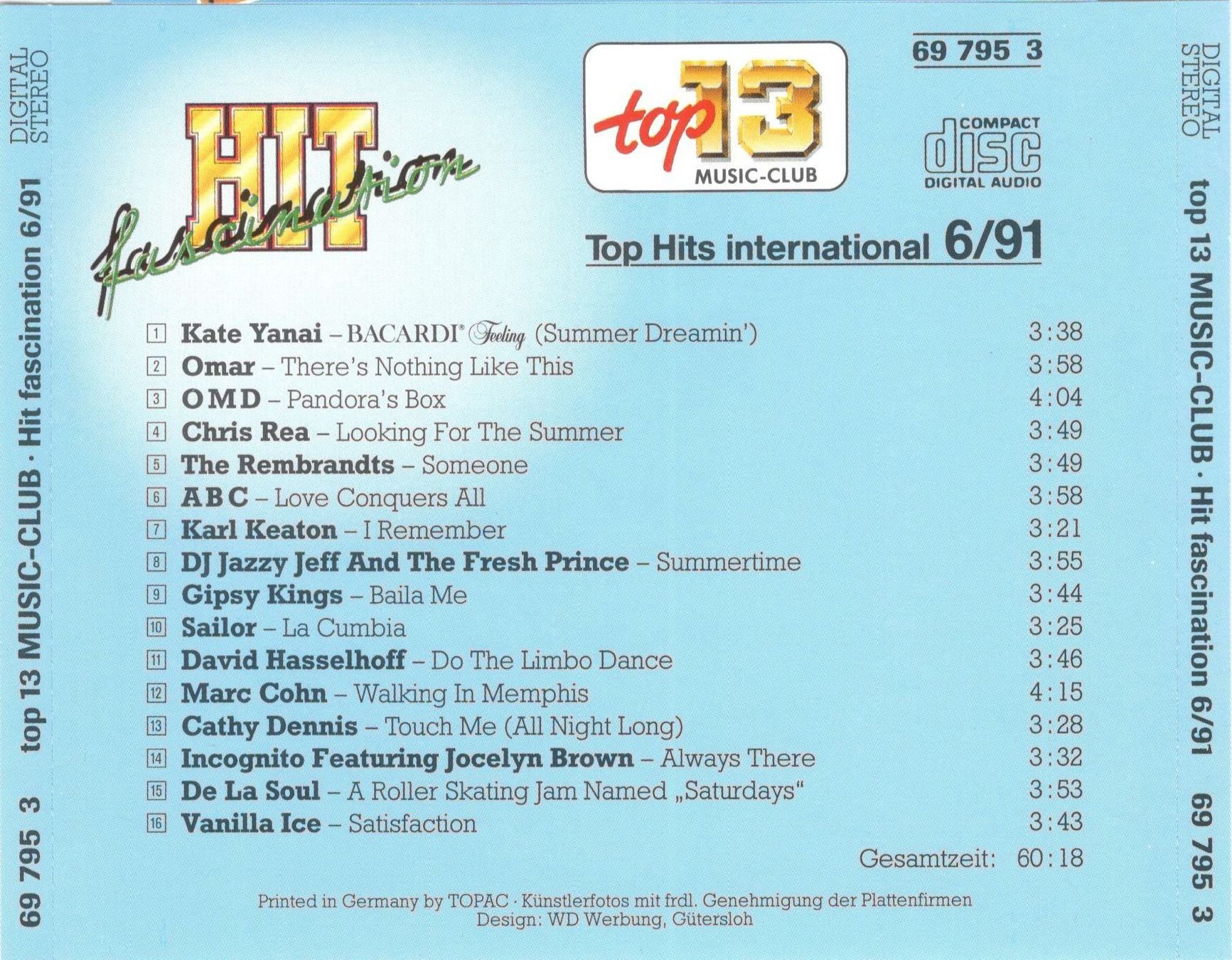 CDs: Hit Fascination 6_91 CD – Gebraucht aus St. Margarethen TG von ursk10 1
