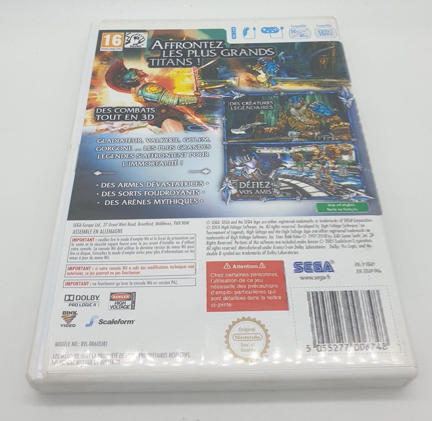 Spiele: Tournament of Legends Wii – Gebraucht aus Genève von Cardtreasure 2