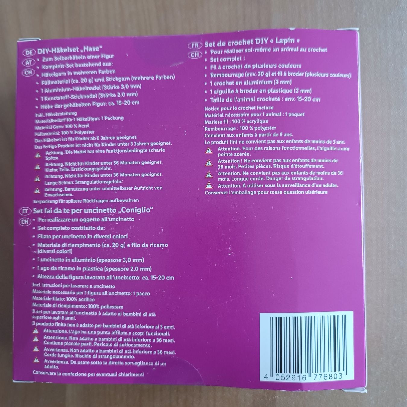 Bastelsets: Crelando Häkelset Hase – Neu und originalverpackt aus Läufelfingen von papagena02 1