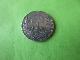 Ungarn 1894, 1 Korona  - Silber