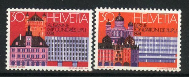 Tutti i francobolli: 1974 XVII. Weltpostkongress ** – Usato da Willisau venduto da Vollstempel