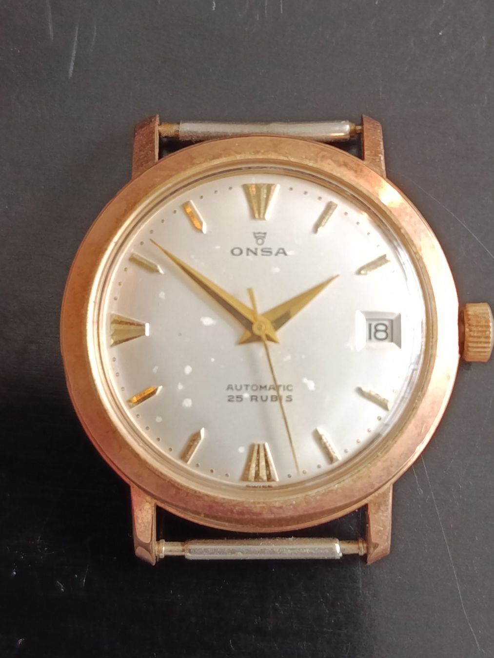 Orologi: Vintage Onsa Armbanduhr Automatic – Usato da Riehen venduto da twentymodern