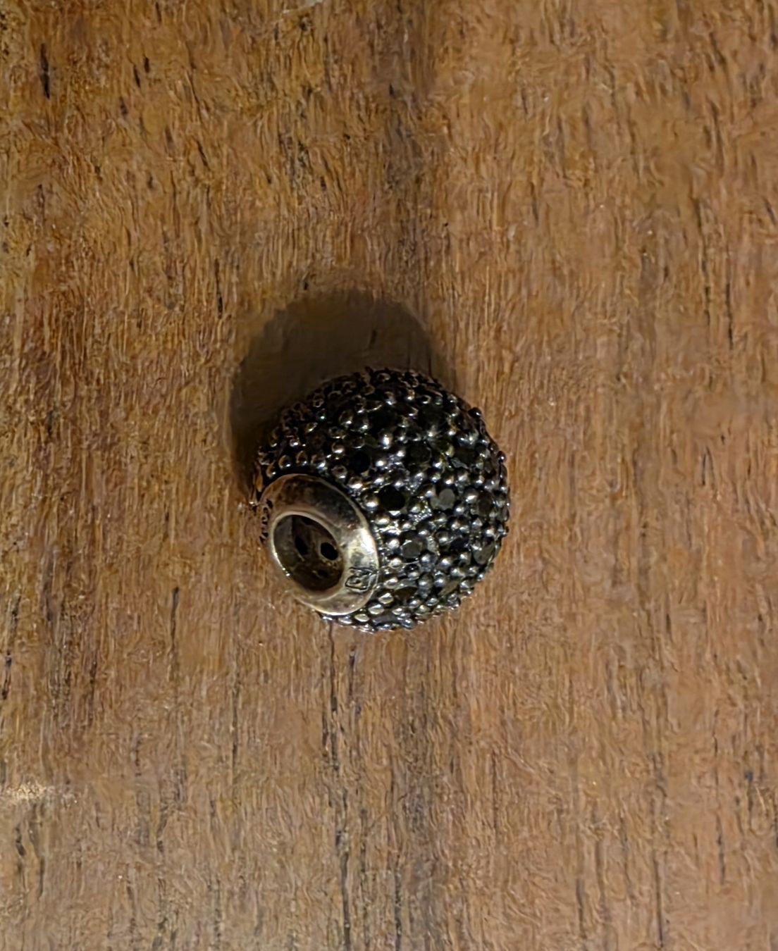 Thomas Sabo Ciondoli: Thomas Sabo Karma Bead Pavé Schwarz 925 Silber Original – Usato da Basel venduto da Vintage_Soccer_RS 1