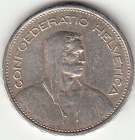 5 Franken 1931 mit 10* über Kopf **RAR**