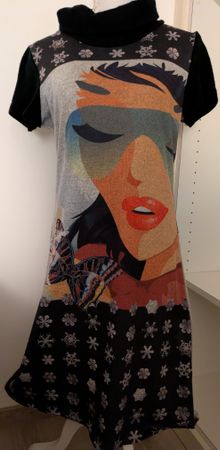 Smash!-Kleid, Gr. L, mit Wintermotiv, Top-Zustand