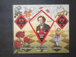 2015 Madagaskar Block Alice im Wunderland **  (A258)