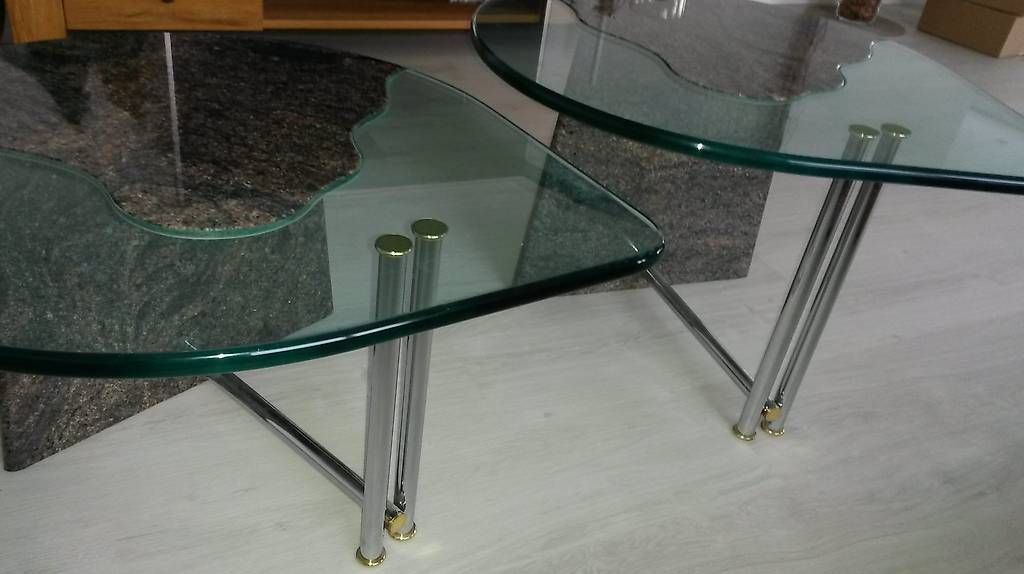 Tische: Salontisch Granit Paradiso Glas – Gebraucht aus Istighofen von Ebi.88 1