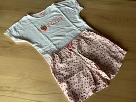 Kurzes Pyjama Erdbeere, Gr. 134/140, Tchibo