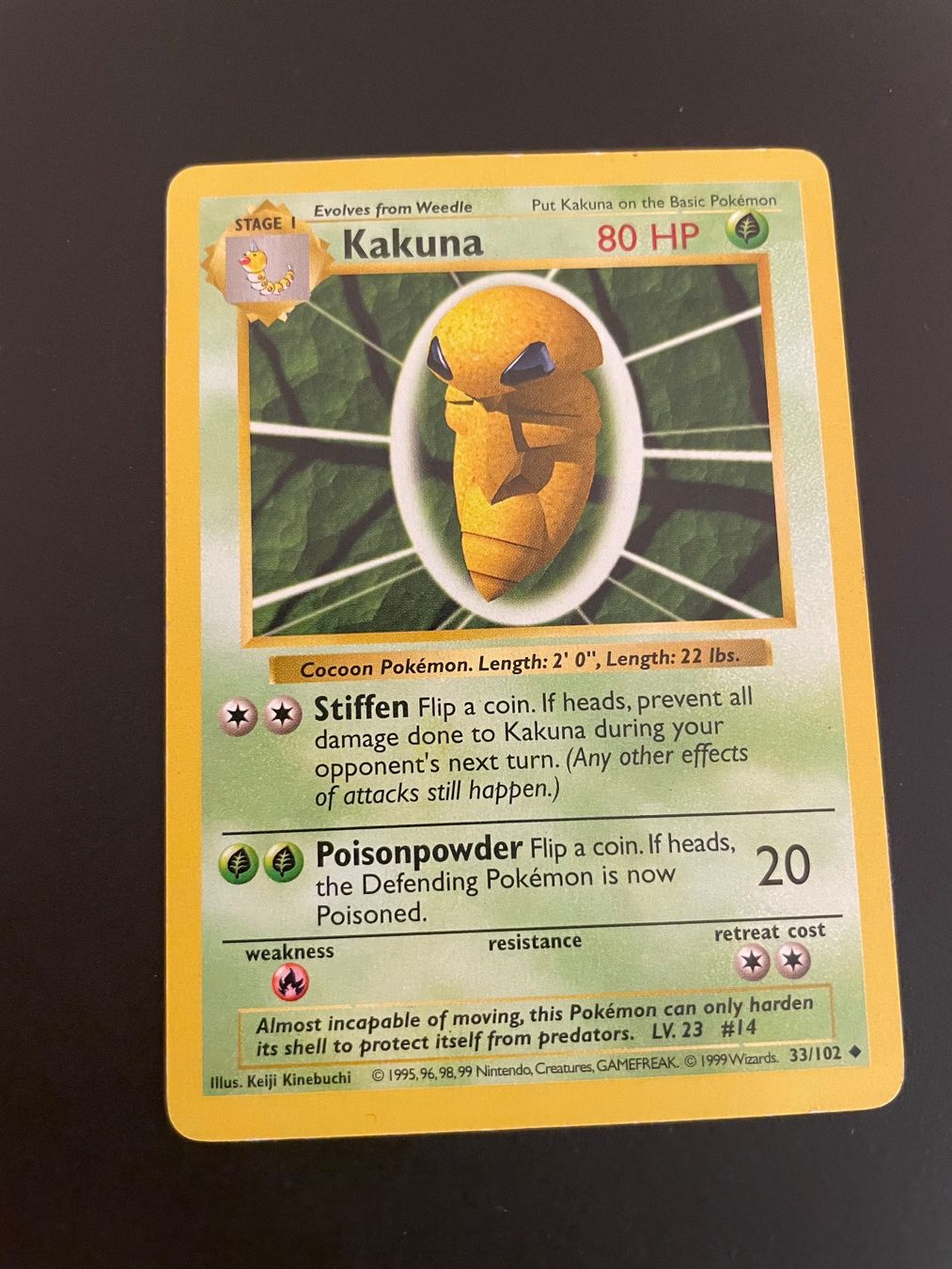 Pokémon Cartes à collectionner: KAKUNA 33/102 Shadowless – D'occasion à Zürich par pokemon_cards