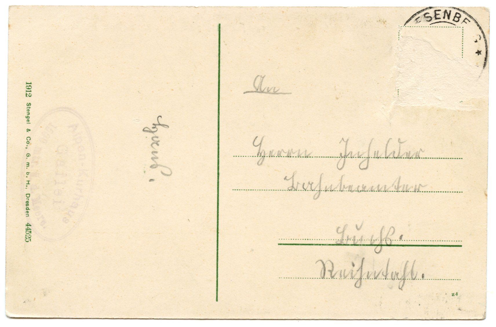 Cartoline postali: LIechtenstein Alpen AK – Usato da Ruggell venduto da spalkur42 1