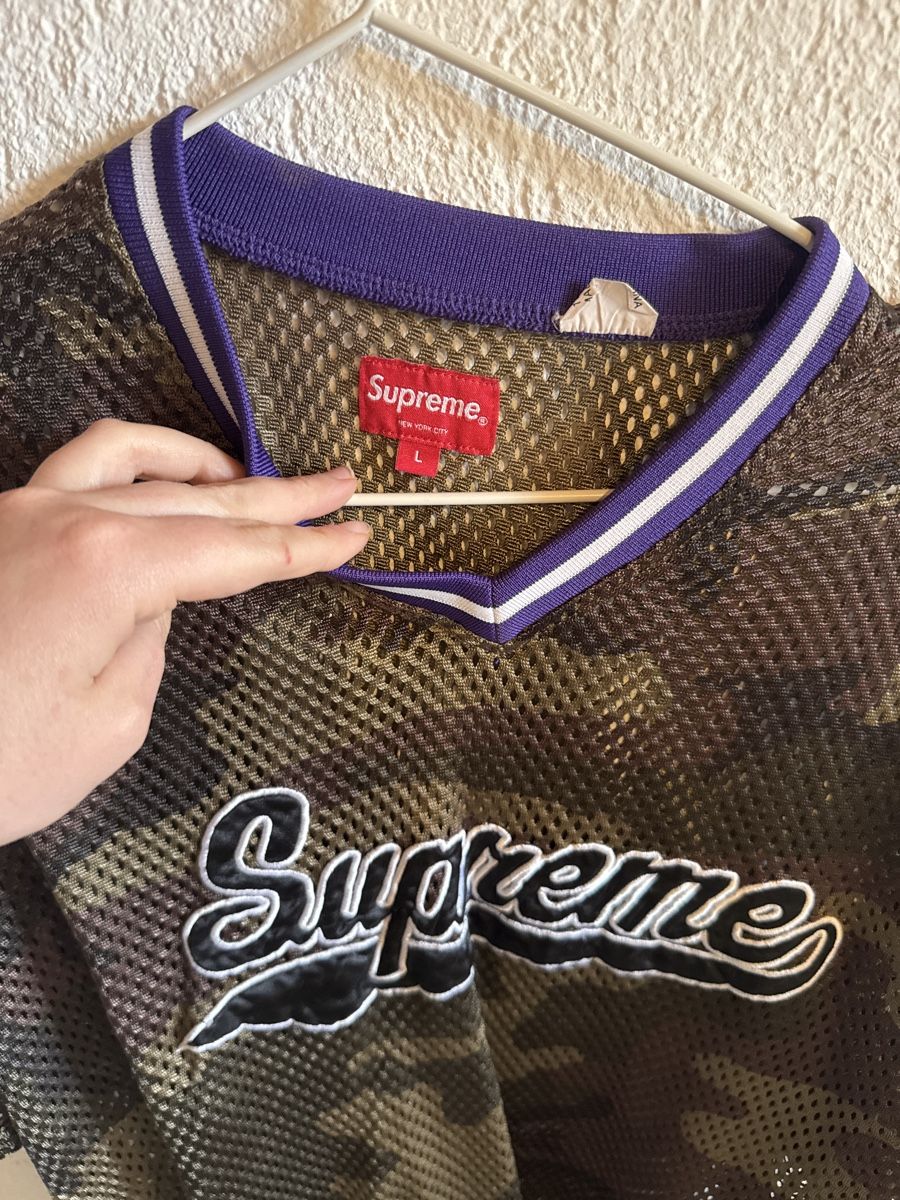 Supreme Canottiere & Pantaloni: Supreme Camo Mesh Baseball Trikot Gr. L – Nuovo (secondo la descrizione) da Heimberg venduto da Lilaloli 1