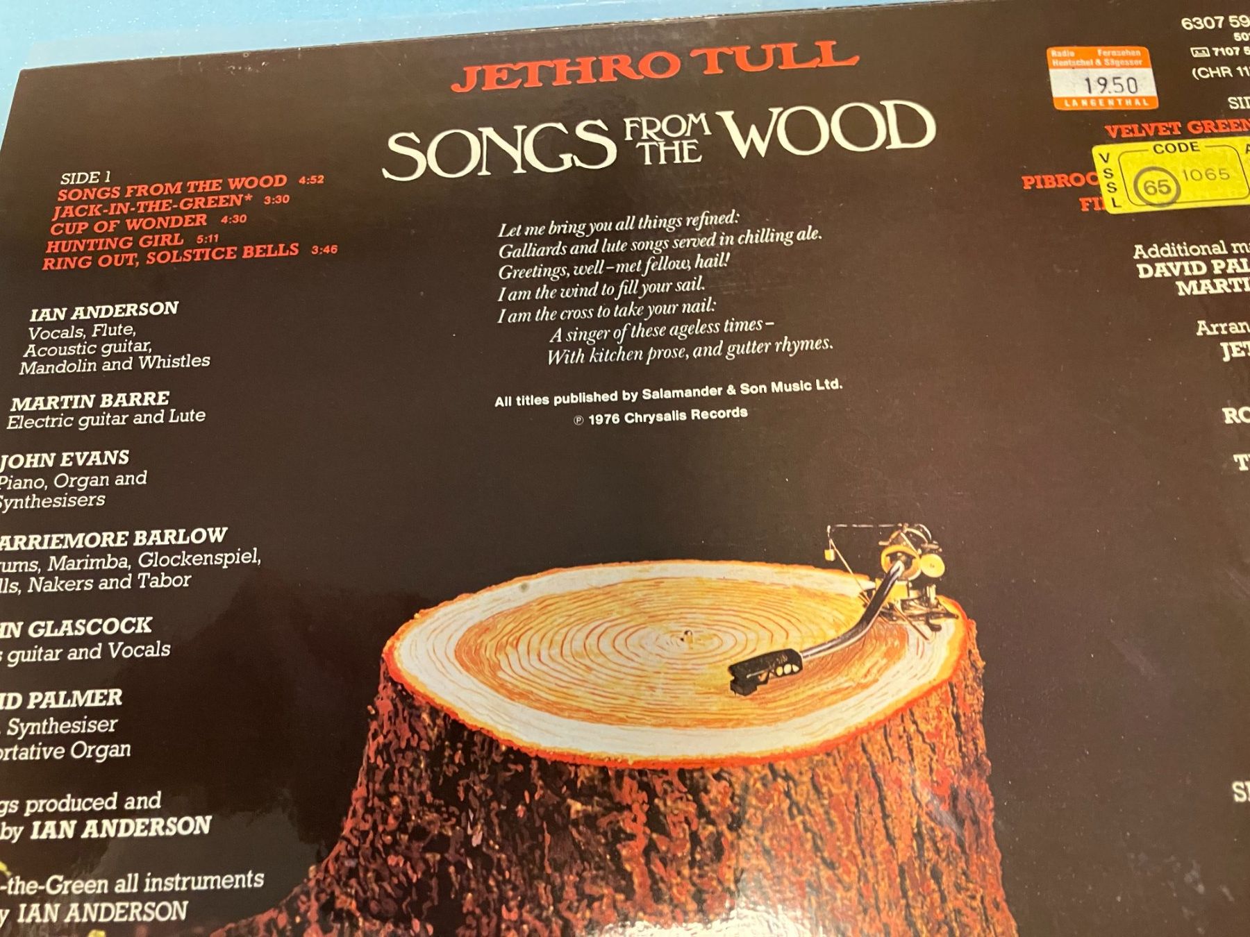 Dischi in vinile: Jethro Tull – Usato da Aarwangen venduto da Jukebox3 3