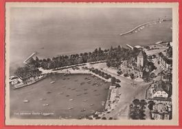 Lausanne Ouchy Hafen - Flugaufnahme ca. 1940