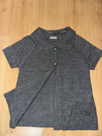 Strickjacke, Kurzarm, Grösse 40