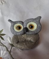 Eule figur Naturstein Handgemacht wundwr schön siehe Foto