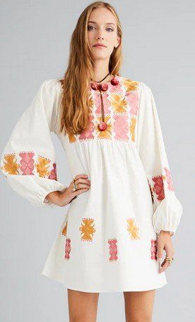 Kleider: Figue Lucie Embroidered Kleid / robe S/M – Gebraucht aus Collonges von arashee