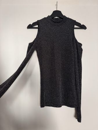 Pullover Cold Shoulder Shiny Size S