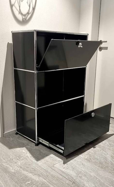 USM Scaffali: Usm Haller 1x3 Schwarz Top Zustand (BESCHREIBUNG BEACHTEN) – Usato da Obfelden venduto da Franioli 1