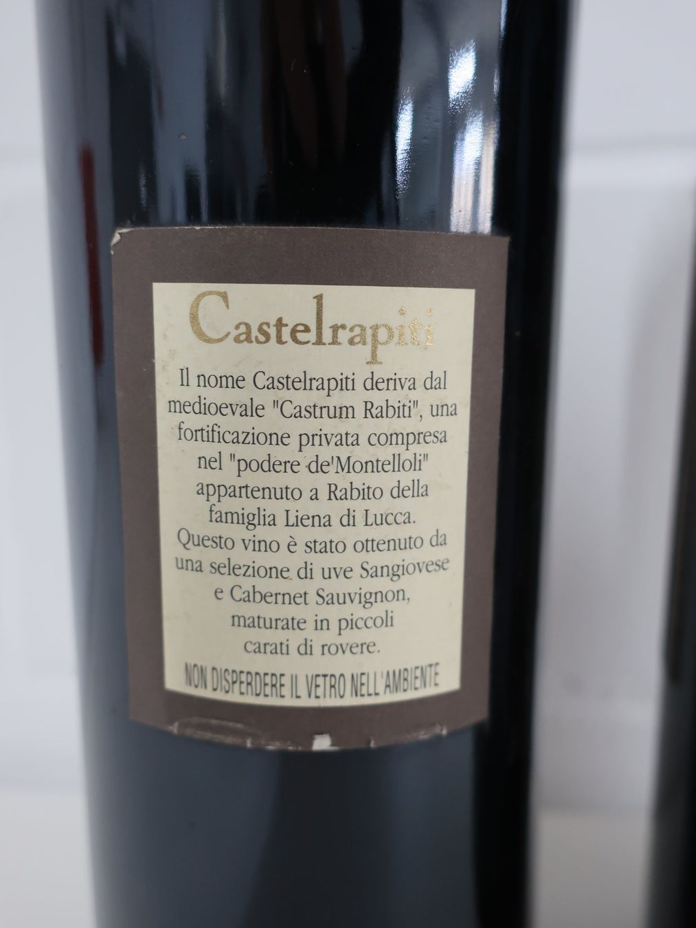 Vino: 2 Flaschen Castelrapiti 1994 – Usato da Volketswil venduto da brockipfannenstil 3