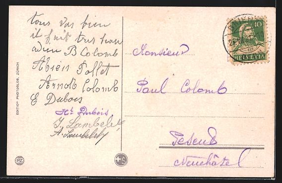 Cartoline postali: AK Brienz, Blick in eine Strasse, 1921 – Usato da Berlin venduto da bartko-reher 1