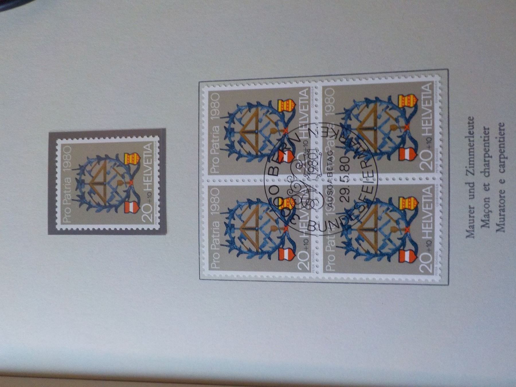 Alle Briefmarken: 1980, Pro Patria – Neu (gemäss Beschreibung) aus Muri b. Bern von Ricardoverkauf