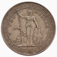 Grossbritannien 1 Dollar British Trade Dollar 1911 Silber