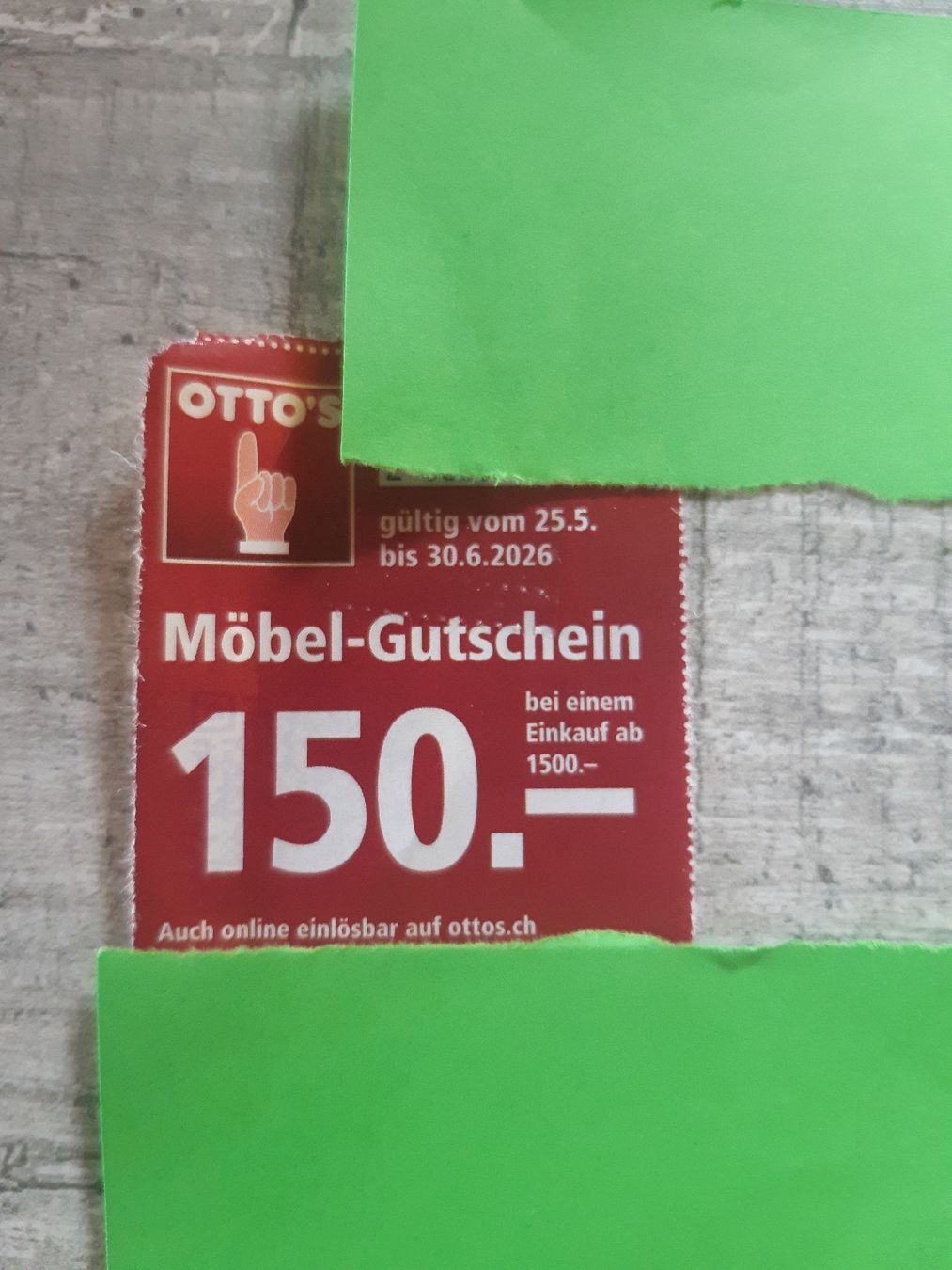 Buoni: ottos möbelgutschein 150.- – Nuovo (secondo la descrizione) da Toffen venduto da Gwunderegge77