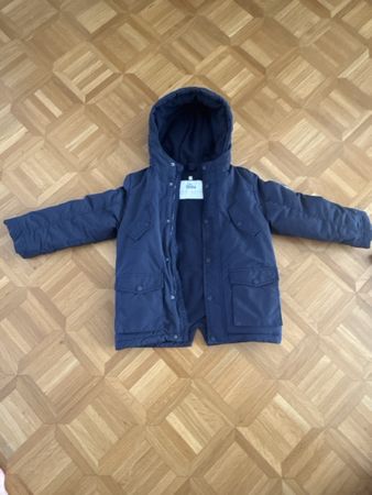 Kinder Winterjacke dunkelblau Grösse 116