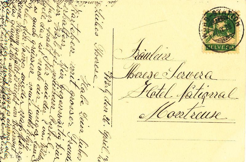 Cartoline postali: Worb und die Berner Alpen + 1925 – Usato da Emmenbrücke venduto da teestube 1