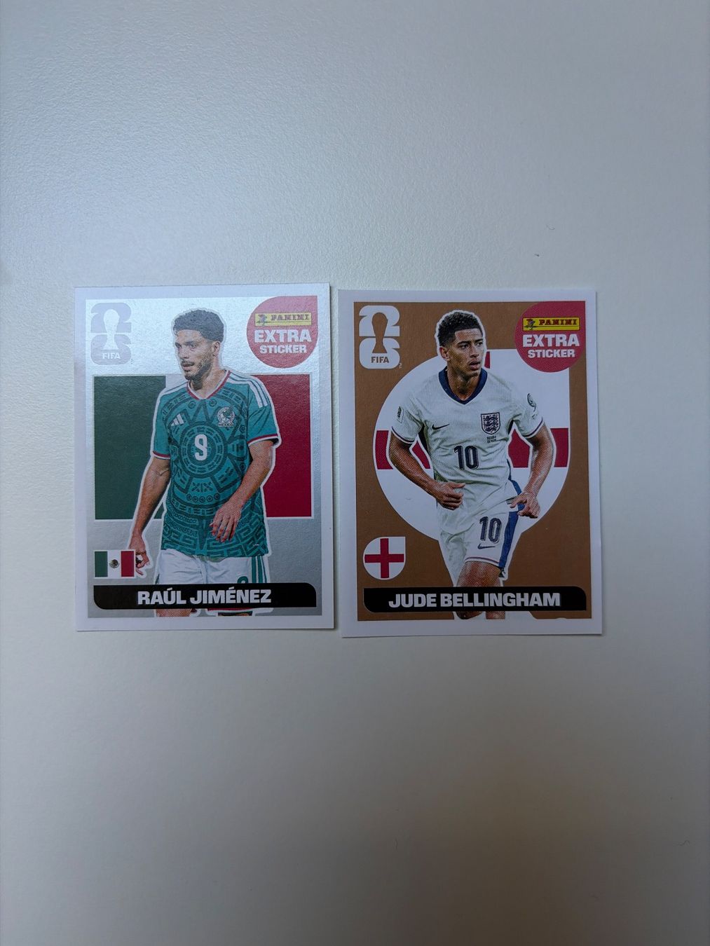Panini Carte collezionabili: Panini Extra Sticker – Raúl Jiménez & Bellingham – Nuovo (secondo la descrizione) da Oberentfelden venduto da luvita