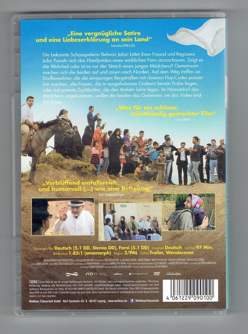 Tutti i DVDs: Drei Gesichter  Jafar Panahi – Usato da Flims - Dorf venduto da Stagediver 1