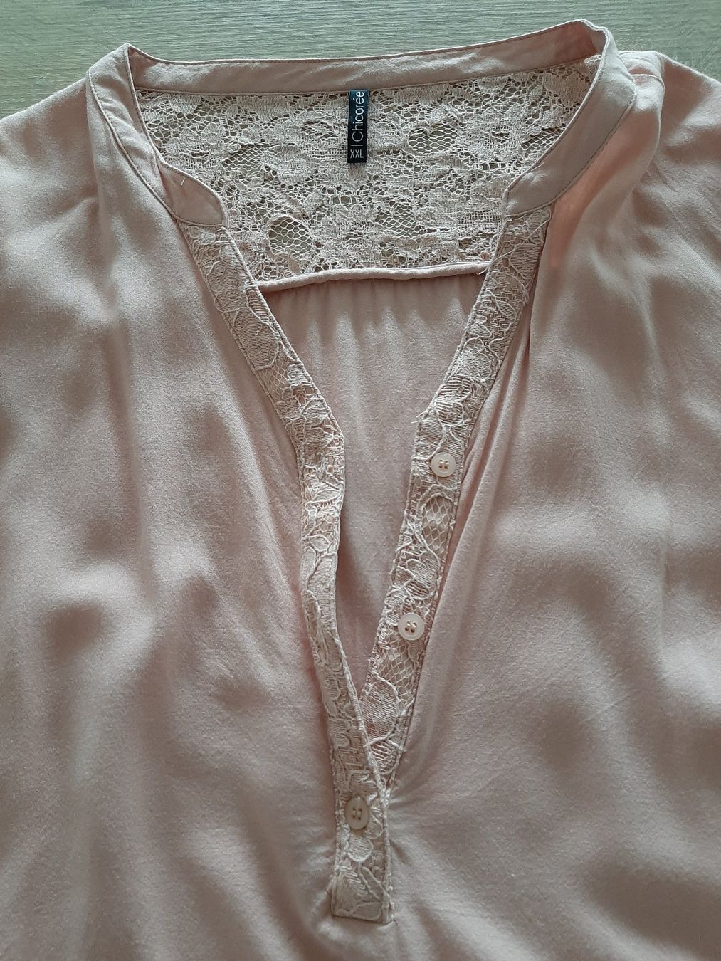 Blusen: Chicorée Bluse rosa mit Spitze Grösse XXL – Neu (gemäss Beschreibung) aus Menziken von Rien1 1
