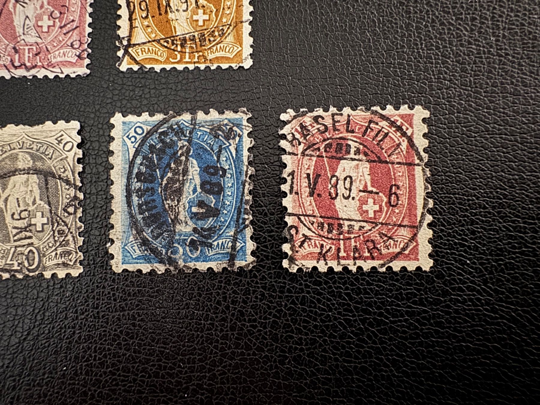 Alle Briefmarken: Stehende Helvetia mit Kontrollzeichen, Typ A/B, gestempelt – Gebraucht aus Stallikon von HILDECH1 5