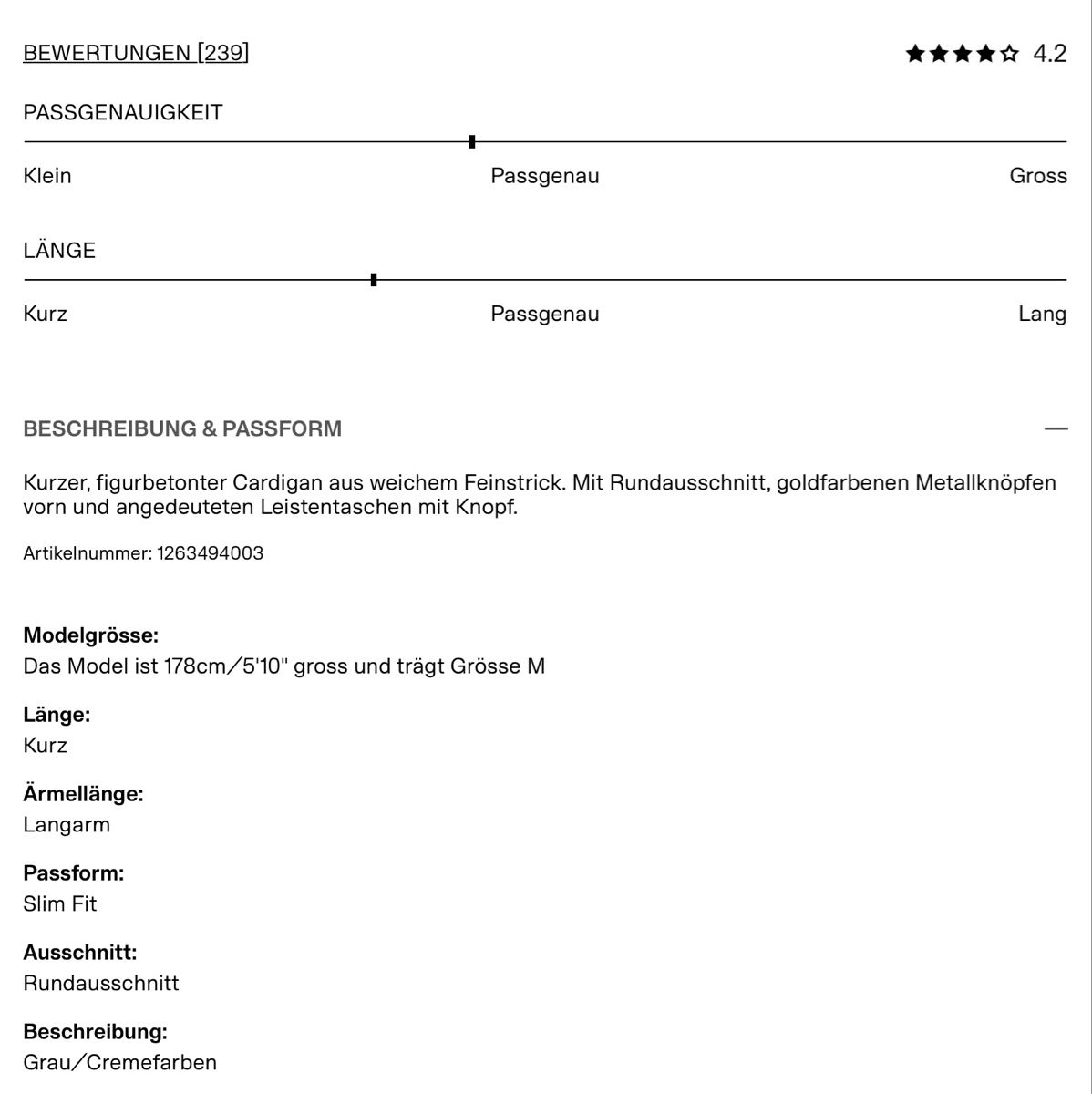 H&M Maglioni & Felpe: H&M Strickjacke Gr. M – Nuovo e nell'imballaggio originale da Wetzikon ZH venduto da sunshine054 2