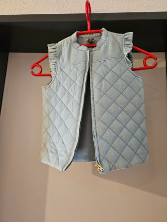 Neu: Naturaline Jeans-Gilet hellblau - Gr.110