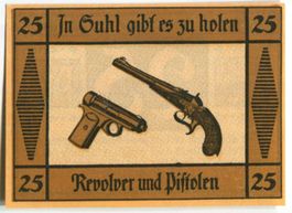 Notgeld "25 Pfennig. Suhl"