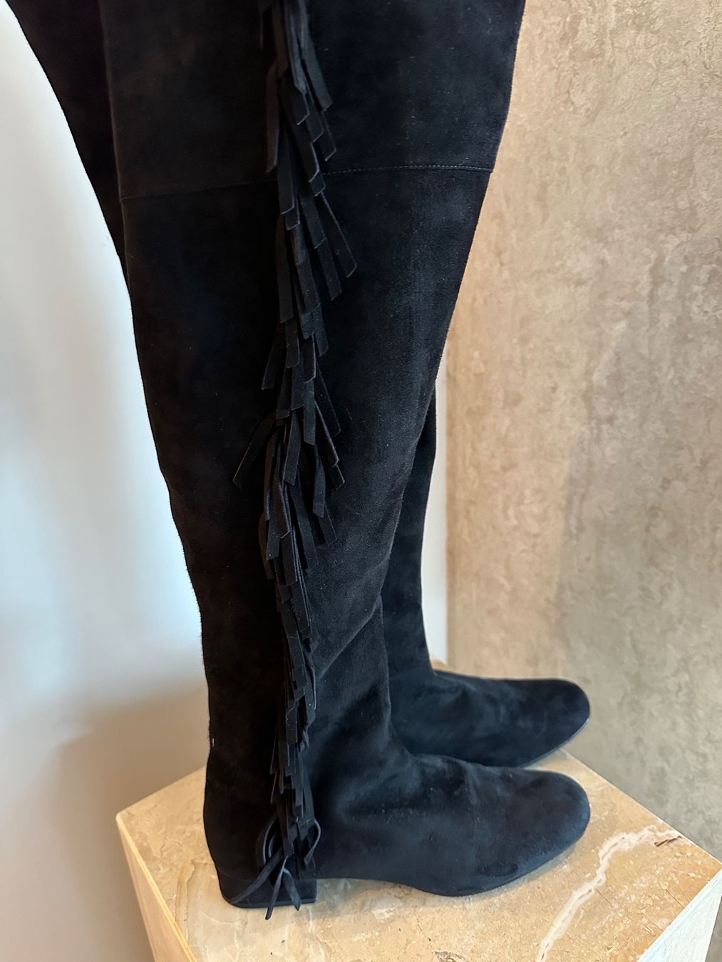 Scarpe da donna: Saint Laurent suede fringe boots – Usato da Paradiso venduto da apf_mh9c 2