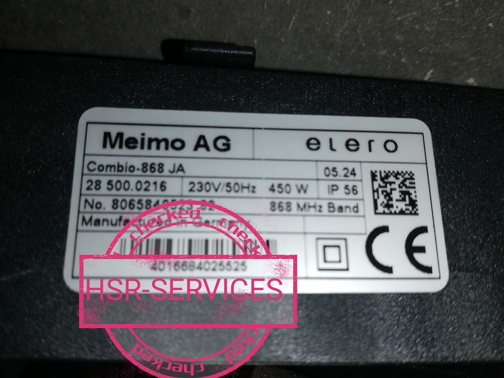 HSR-SERVICES / Funkempfänger elero meimo 868mhz für Storen (Neu und ...