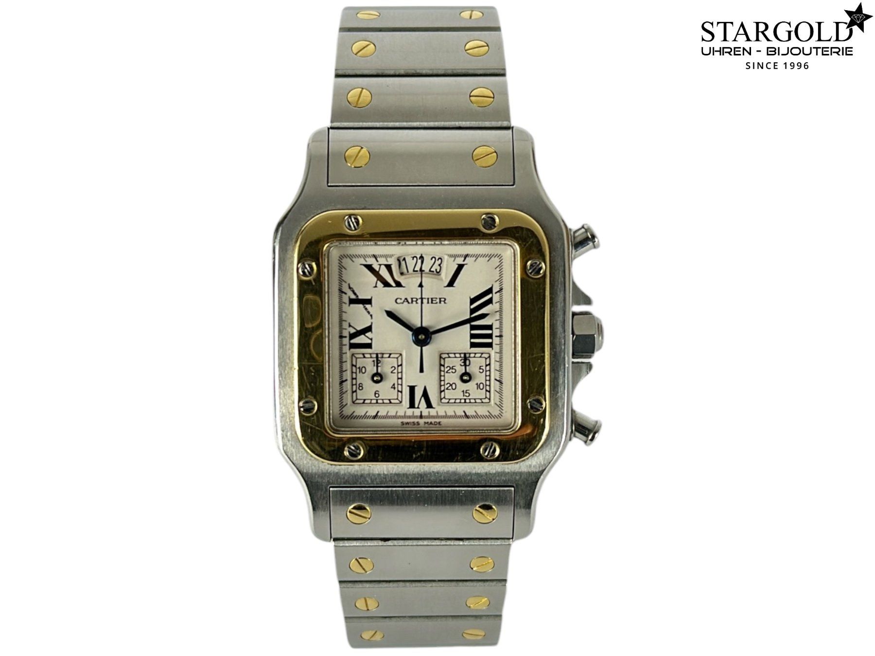 Cartier Orologi: Cartier Santos Galbée Chronograph - 2425 – Usato da Zürich venduto da Stargold-Uhren
