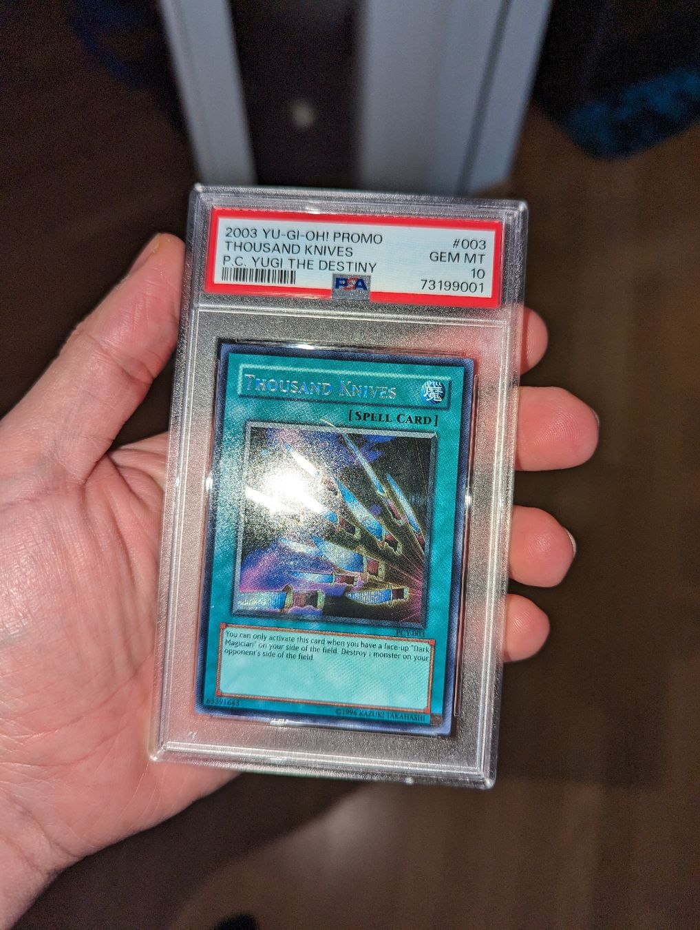 Yugioh Carte collezionabili: PSA 10 Thousand Knives – Usato da Schattdorf venduto da Fabian500