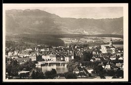 AK Solothurn, Teilansicht mit Kirche