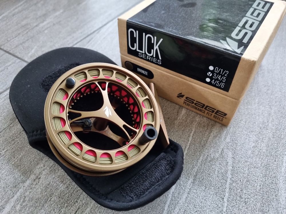 Fliegenrolle Sage Click 3-5 Fliegenrute (Neu (gemäss Beschreibung)) in ...