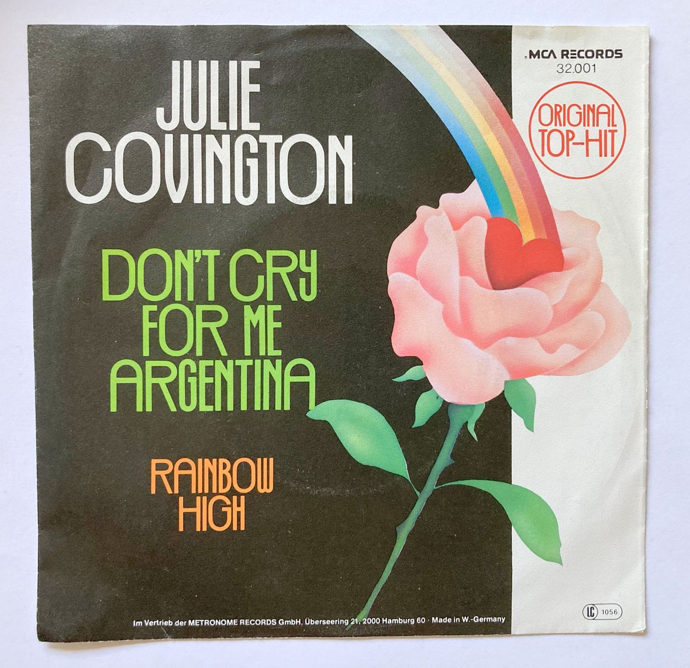 Schallplatten: JULIE COVINGTON - DON'T CRY FOR ME ARGENTINA – Gebraucht aus Bottens von hotter-than-hell